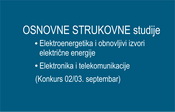 OSNOVNE STRUKOVNE studije „ELEKTROTEHNIKA“